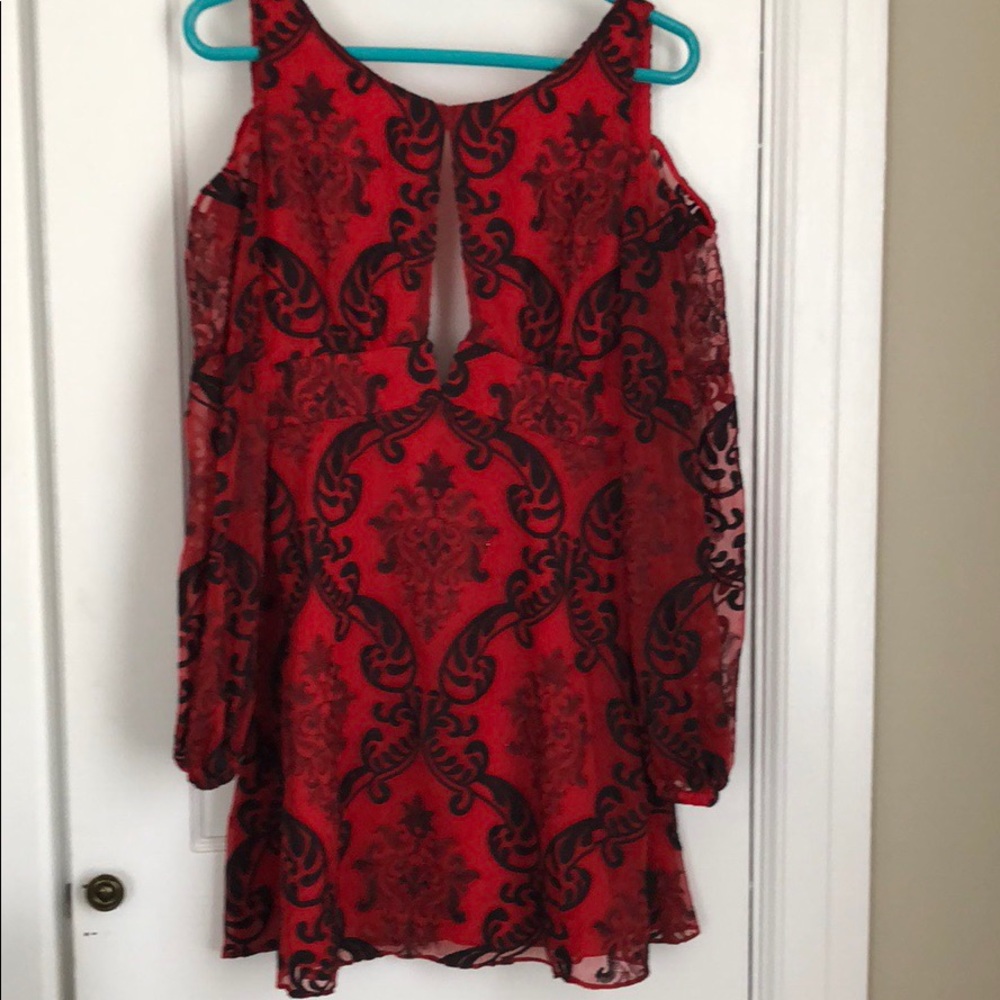 Free people cold shoulder party dress